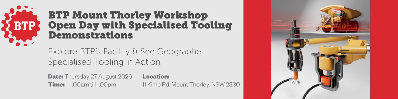 BTP Mount Thorley Workshop Open Day with Specialised Tooling Demo